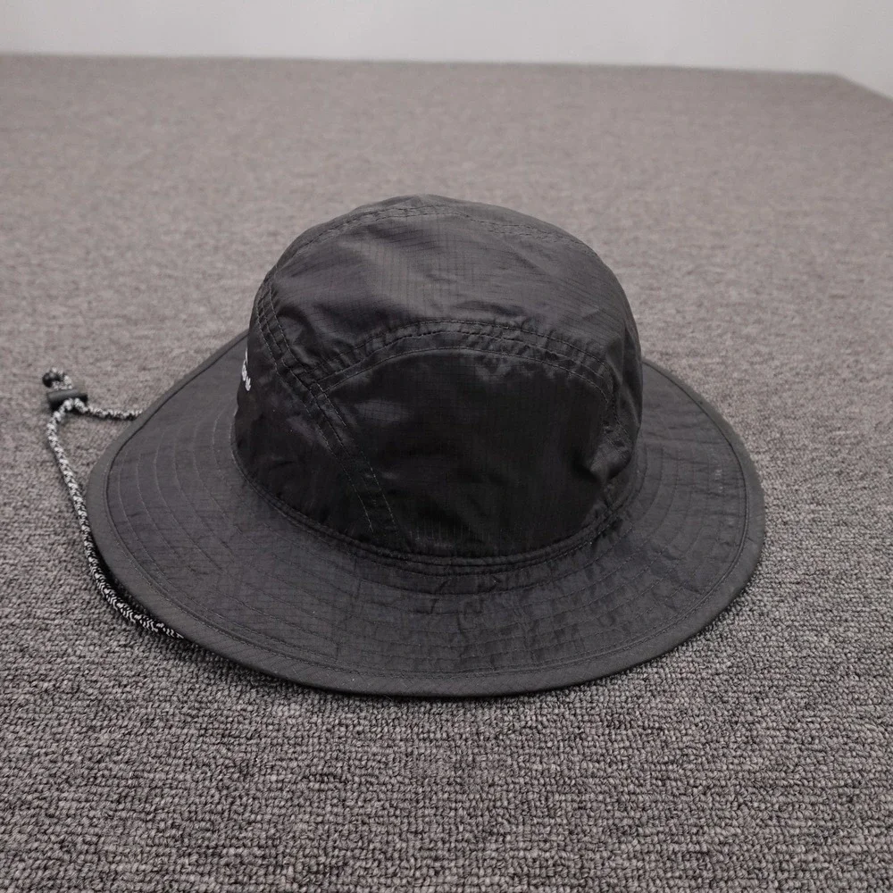 Adidas Hat Boonie Fitted Mens One Size Black Nylon Wide Brim Sun Sports Outdoor
